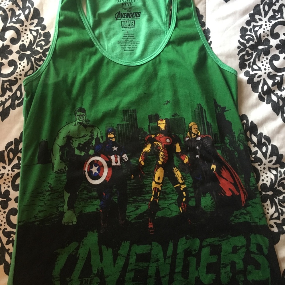 Super cute Avengers AND Monsters Inc. top!!